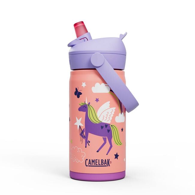 Camelbak Thrive™ Flip Straw Kids 12oz Bottle, Insulated Stainless Steel, Water Bottles, Magic Unicorns - Outdoor Kuwait