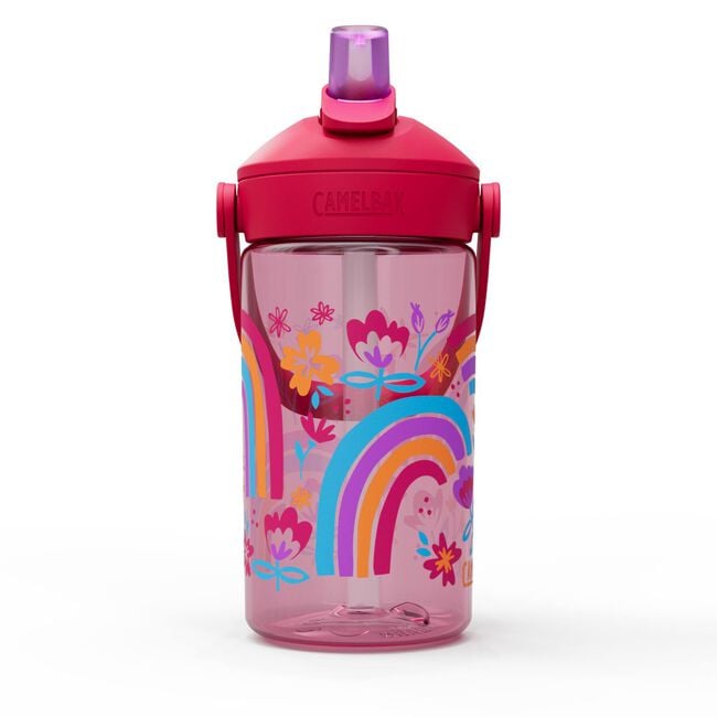 Camelbak Thrive™ Flip Straw Kids 14oz Bottle with Tritan™ Renew - Rainbow Floral, Water Bottles, - Outdoor Kuwait