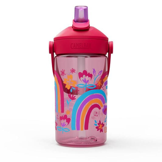 Camelbak Thrive™ Flip Straw Kids 14oz Bottle with Tritan™ Renew - Rainbow Floral, Water Bottles, - Outdoor Kuwait