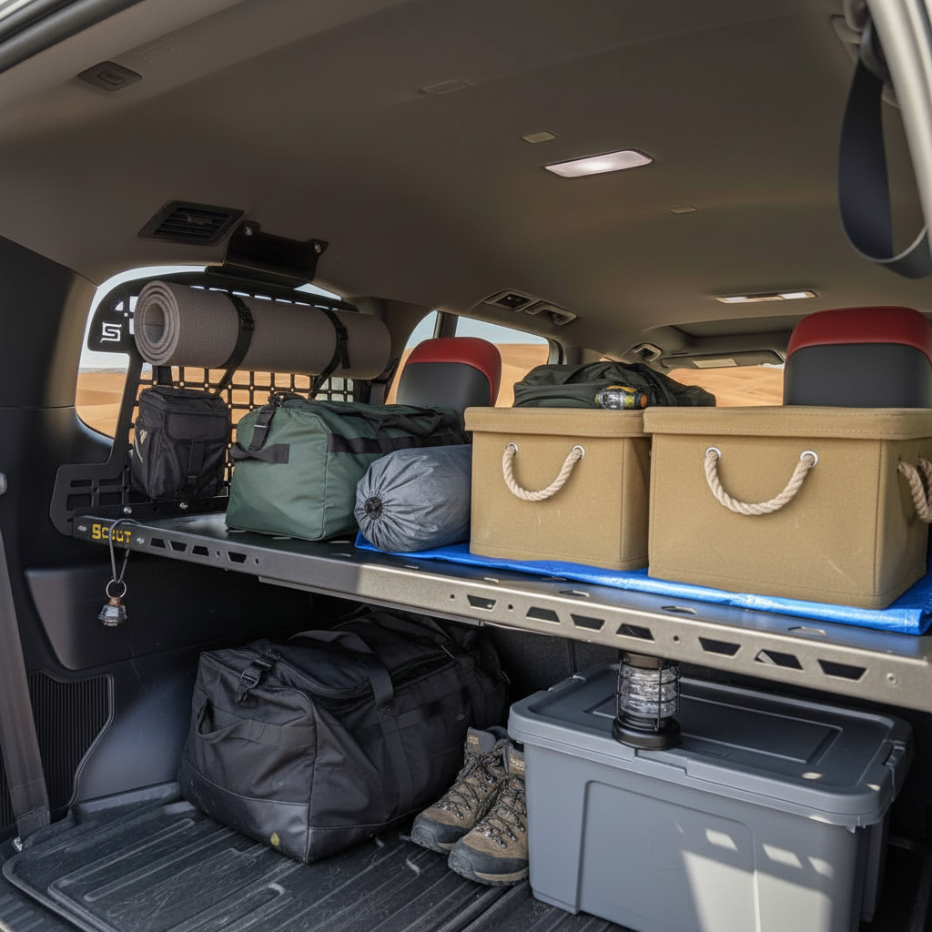 Scout Cargo Shelf - Toyota Land Cruiser LC300, Molle Panels, - Outdoor Kuwait
