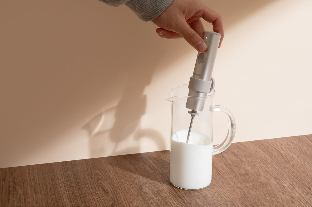 Outin LatteGo Handheld Milk Frother (Starburst Silver), Frother, - Outdoor Kuwait