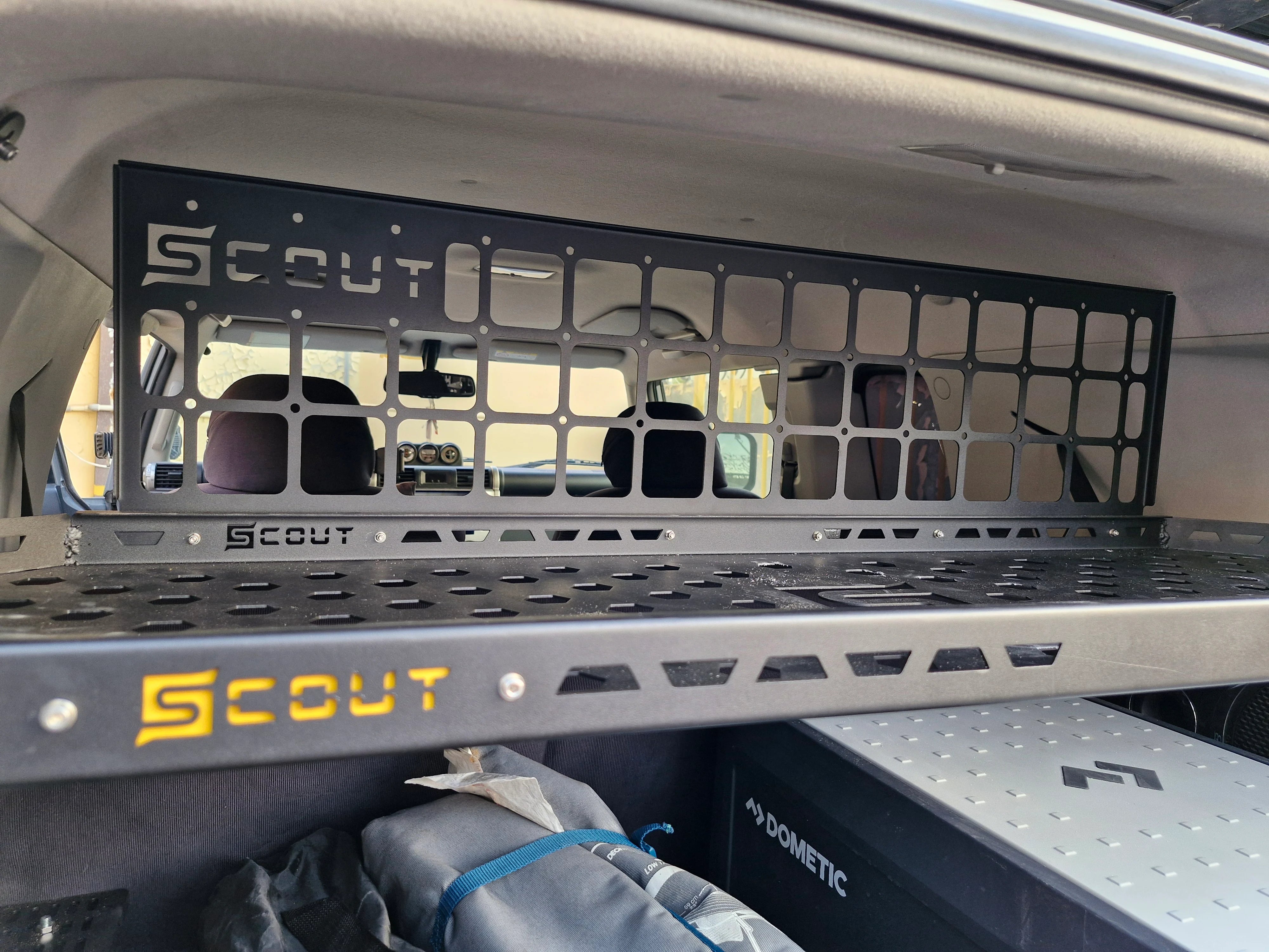 Scout Cargo Barrier V2 - Toyota FJ, Molle Panels, - Outdoor Kuwait