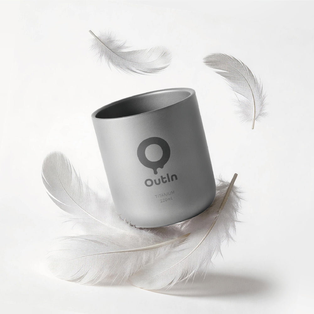 Outin Titanium Coffee Cup, Coffee Cup, - Outdoor Kuwait