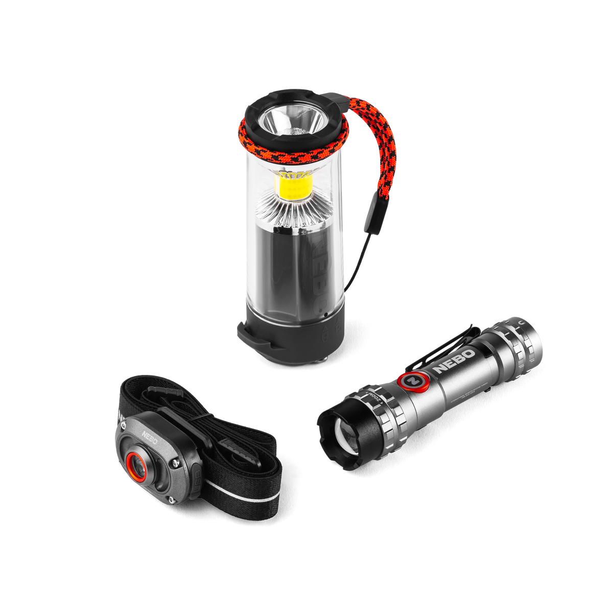 Nebo Triple Light Kit Mycro 250 Tempest 350 Torchy 600, Flashlights, - Outdoor Kuwait
