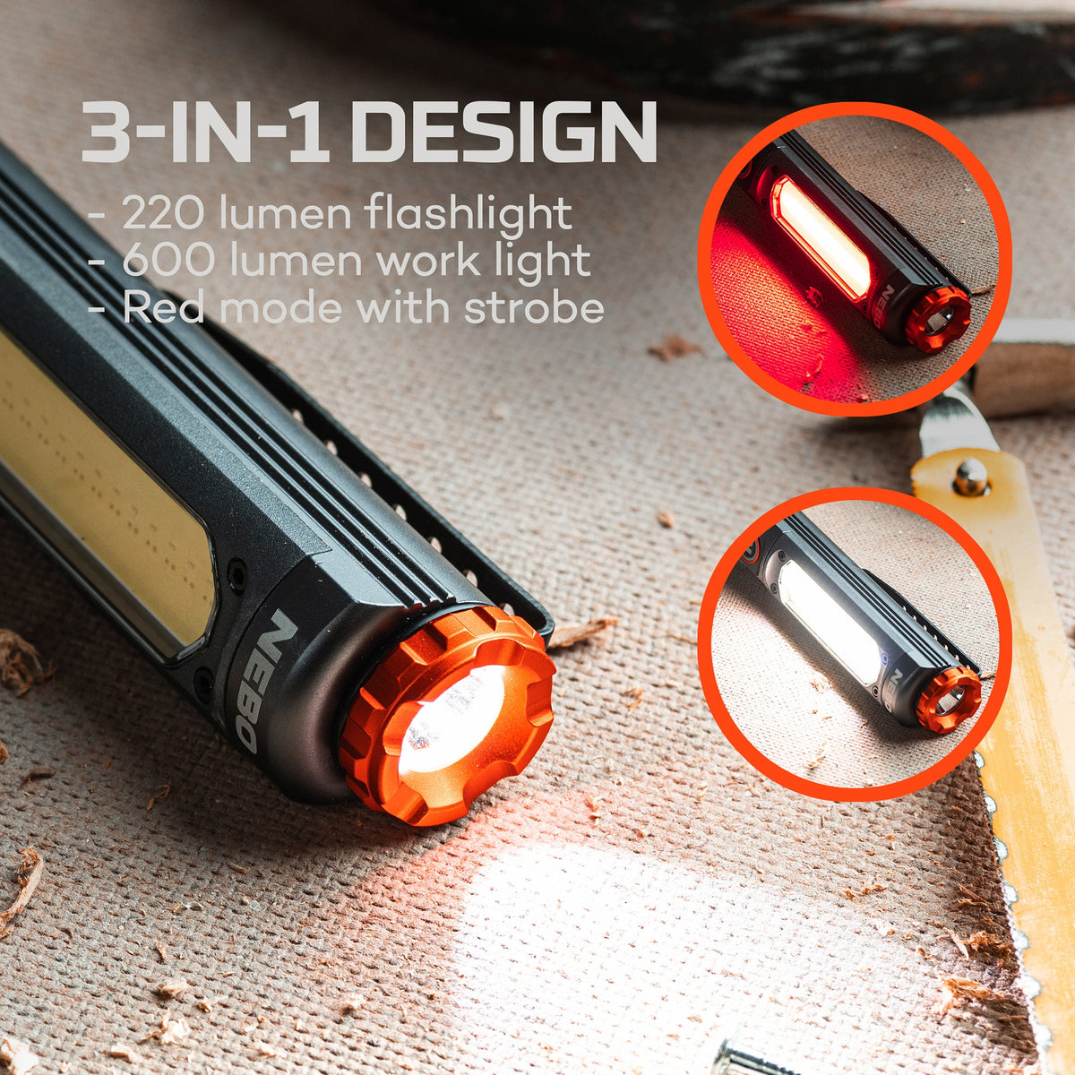 Nebo Big Larry PRO+ Rechargeable Work Light, Worklights, - Outdoor Kuwait