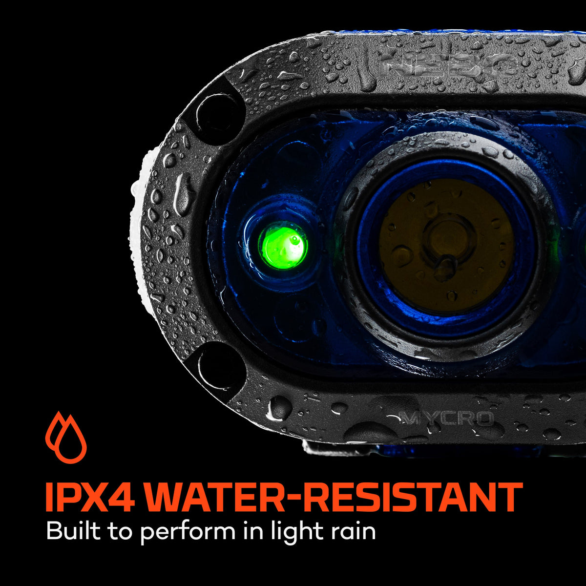Nebo Mycro 450 Lumen Rechargeable Headlamp Blue, Headlamps, - Outdoor Kuwait