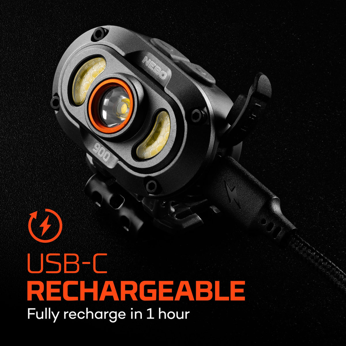 Nebo Mycro 900+ Rechargeable Headlamp, Headlamps, - Outdoor Kuwait