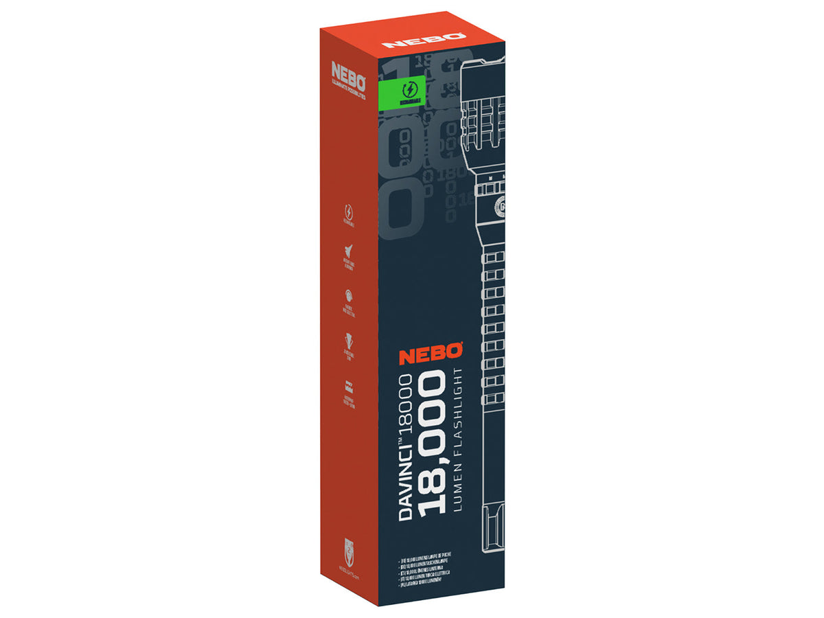 Nebo Davinci 18000 Rechargeable Flashlight, Flashlights, - Outdoor Kuwait