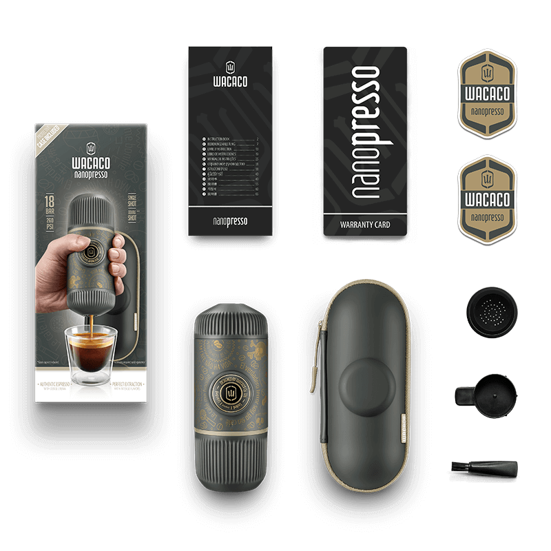 Wacaco Nanopresso Dark Souls Edition - Grey, Espresso Machine, - Outdoor Kuwait