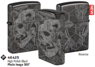 Zippo Lighter 46425 Trippy Skull Design, Lighters & Matches, - Outdoor Kuwait