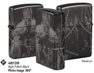 Zippo Lighter 46139 Skull King Design, Lighters & Matches, - Outdoor Kuwait
