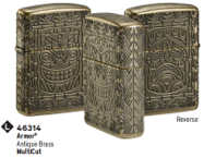 Zippo Lighter 46314 Tiki Design, Lighters & Matches, - Outdoor Kuwait