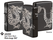 Zippo Lighter 46260 24756 Asian Dragon Design, Lighters & Matches, - Outdoor Kuwait