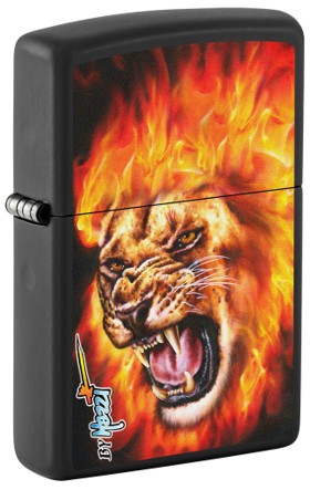 Zippo Lighter 218 CI001279 Mazzi Flame Lion, Lighters & Matches, - Outdoor Kuwait