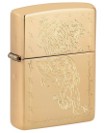 Zippo Lighter 254B AE400066 Tiger With Barbed Wir Piece, Lighter, - Outdoor Kuwait