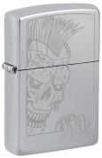 Zippo Lighter 46426 Mohawk Skull Design, Lighter, - Outdoor Kuwait