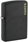 Zippo Lighter 236ZL 236 Classic Black Crackle Zippo Logo - CI, Lighter, - Outdoor Kuwait