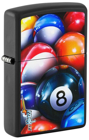 Zippo Lighter 218 CI001280 Mazzi Eight Ball, Lighters & Matches, - Outdoor Kuwait