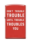 Zippo Lighter 233-CI412259 Trouble Design, Lighters & Matches, - Outdoor Kuwait