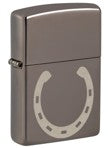 Zippo Lighter 150-MP402961 Reg Blk Ice Horse Shoe, Lighter, - Outdoor Kuwait