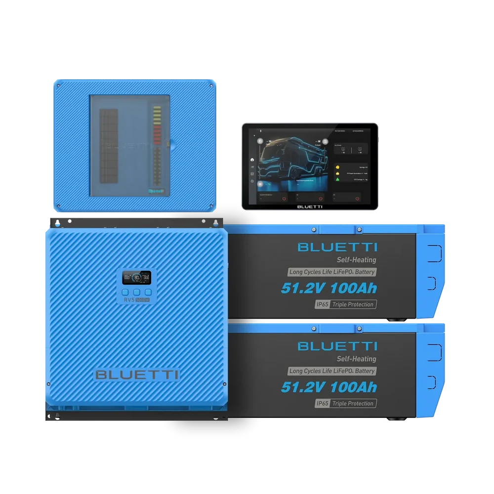 Bluetti RV5+2/B4810+Epanel+Epad All-in-One RV Solar System, Power System, - Outdoor Kuwait