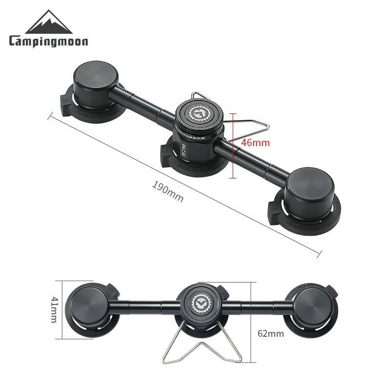 Campingmoon BKZ30 Aluminum Alloy Card-Type Long Gas Tank Adapter, , - Outdoor Kuwait