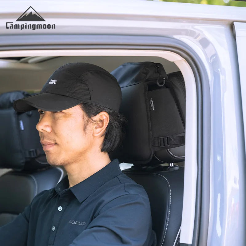 Car Headrest Multi-Function Organizer with Glasses Pocket, , - Outdoor Kuwait