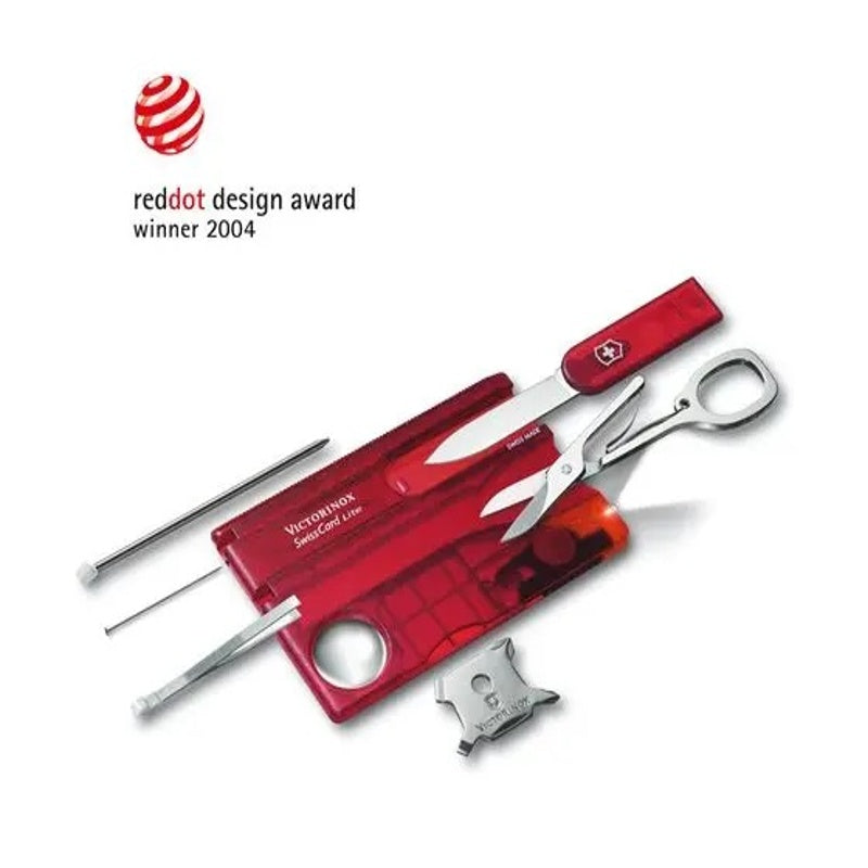 Victorinox Swiss Card Lite Transparent, Knives, Red   - Outdoor Kuwait