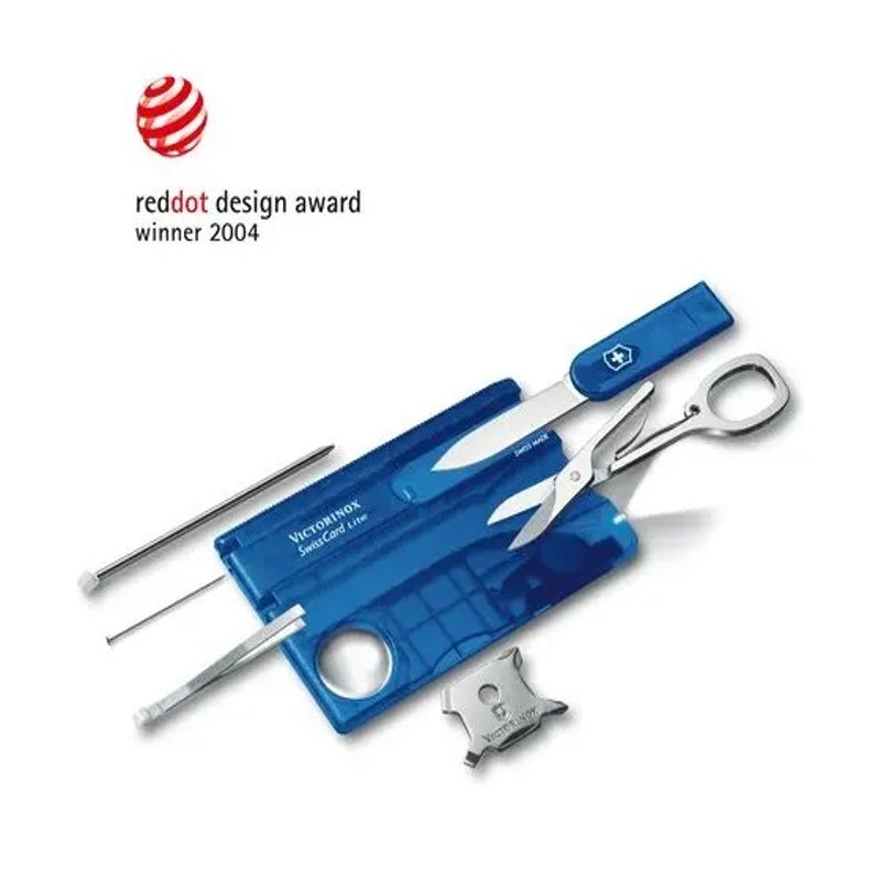 Victorinox Swiss Card Lite Transparent, Knives, Blue   - Outdoor Kuwait