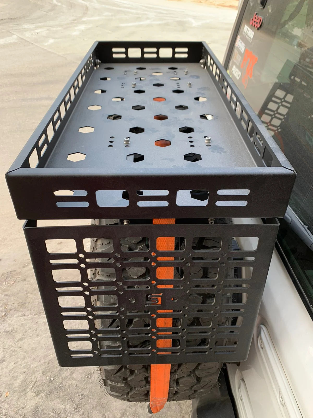 Scout Spare Tire Utility Basket, Tire Utility Basket, - Outdoor Kuwait