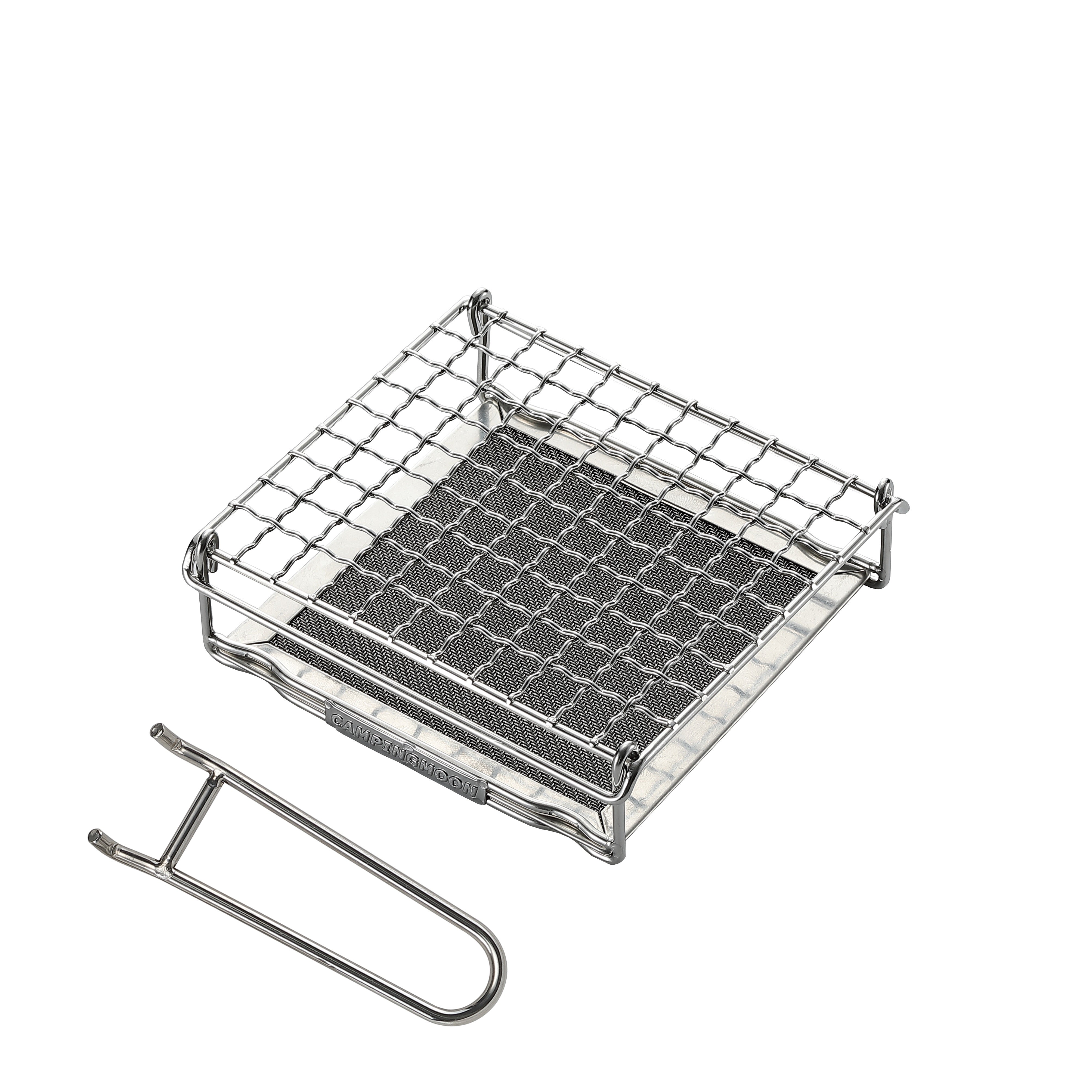 Campingmoon US-1312 Stainless Steel Camping Bread Toaster, , - Outdoor Kuwait
