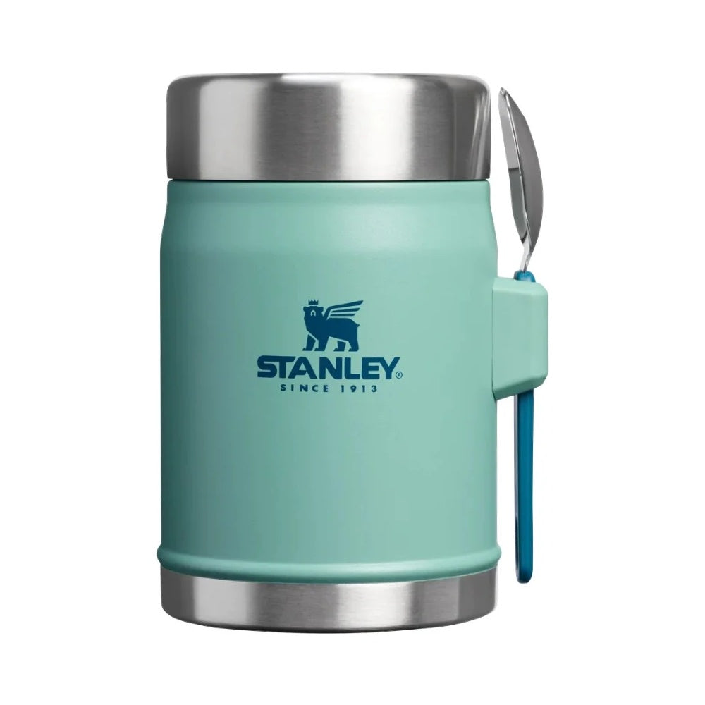 STANLEY CLASSIC LEGENDARY FOOD JAR + SPORK | 0.4L, Food Storage, Spring Green - Outdoor Kuwait