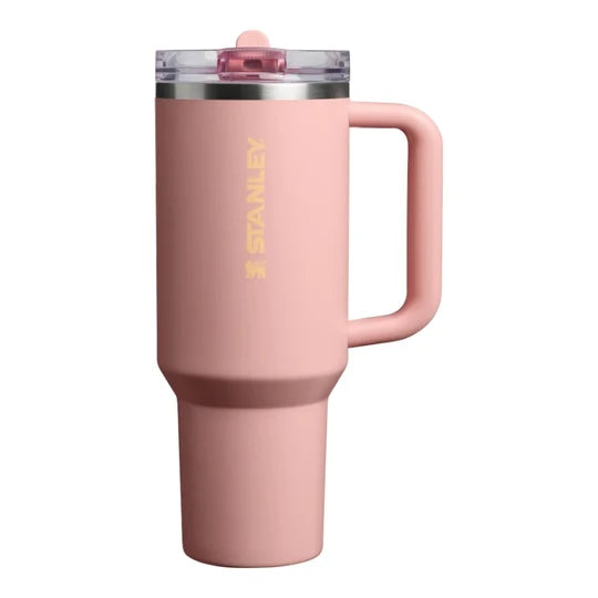 Stanley Quencher ProTour Flip Straw Tumbler, Water Bottles, 40oz Peach Rose - Outdoor Kuwait