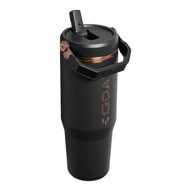 Stanley Messi IceFlow Flip Straw 2.0 Tumbler 0.89L Messi GOAT Black, , - Outdoor Kuwait
