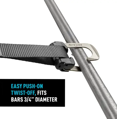 Nite Ize CamJam HookLock Ratchet Strap System Small 2 Pack, Camping Essential, - Outdoor Kuwait