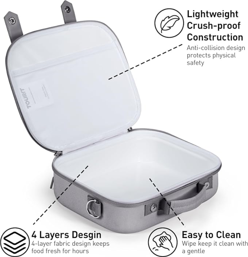 Tourit Lunch Box Hard Shell, Lunch Box, - Outdoor Kuwait