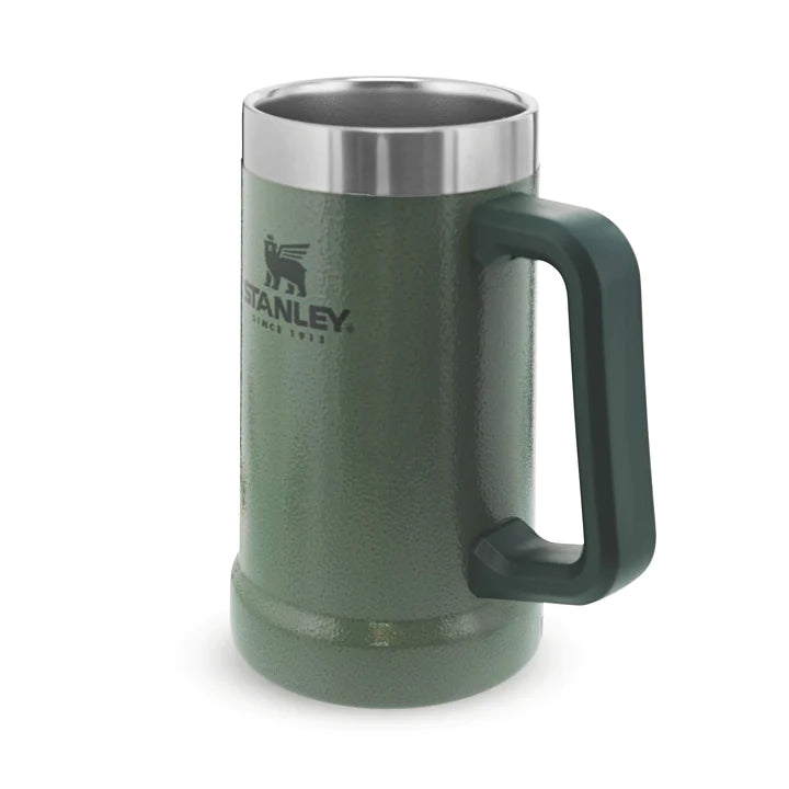 STANLEY ADVENTURE BIG GRIP BEER STEIN | 0.70L, Beer Stein, Hammertone Green - Outdoor Kuwait
