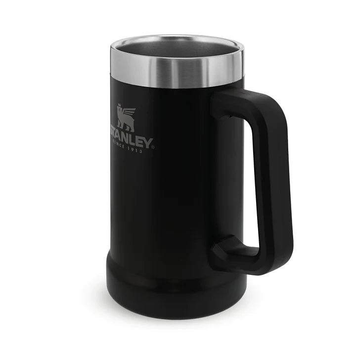 STANLEY ADVENTURE BIG GRIP BEER STEIN | 0.70L, Beer Stein, Matte Black - Outdoor Kuwait