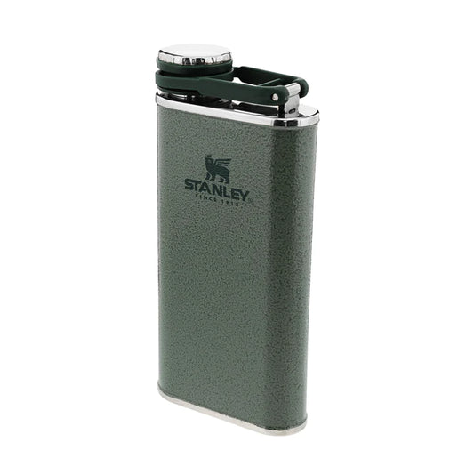 STANLEY CLASSIC EASY FILL WIDE MOUTH FLASK | 0.23L, Water Bottles, Hammertone Green   - Outdoor Kuwait