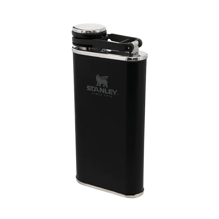 STANLEY CLASSIC EASY FILL WIDE MOUTH FLASK | 0.23L, Water Bottles, Matte Black   - Outdoor Kuwait