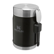 STANLEY CLASSIC LEGENDARY FOOD JAR + SPORK | 0.4L, Food Storage, Matte Black Pebble   - Outdoor Kuwait
