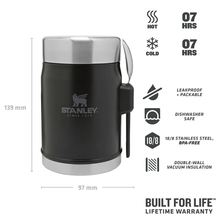 STANLEY CLASSIC LEGENDARY FOOD JAR + SPORK | 0.4L, Food Storage,    - Outdoor Kuwait