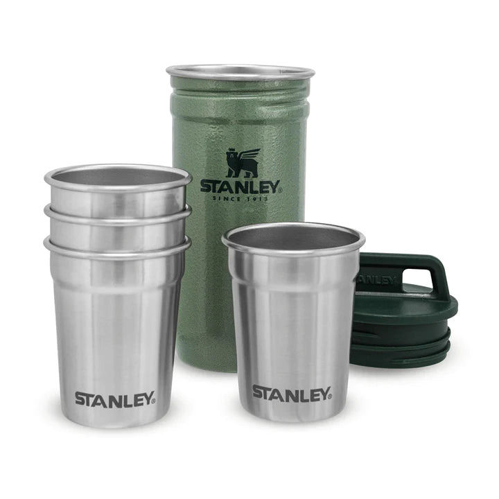 STANLEY ADVENTURE NESTING SHOT GLASS SET, Shot Glasses, Hammertone Green - Outdoor Kuwait