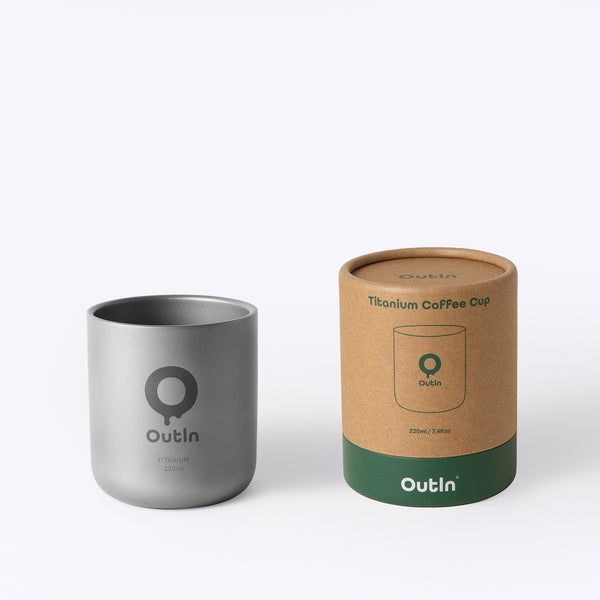 Outin Titanium Coffee Cup, Coffee Cup, - Outdoor Kuwait