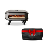 Cozze 13" Gas Fired Pizza Oven With Thermometer & Protective Cover Bundle, Pizza Oven, - Outdoor Kuwait