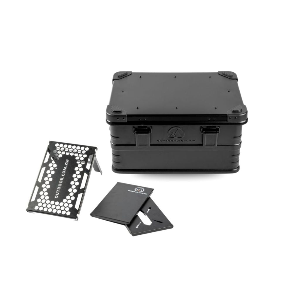 Outdoor Portable Aluminum Storage Container & Accessories - Black, Storage Box, - Outdoor Kuwait