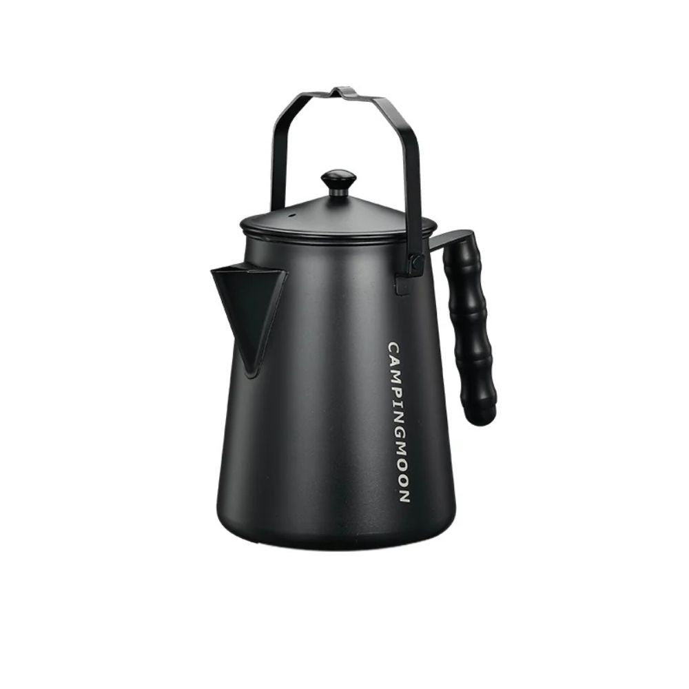 Campingmoon Stainless Steel Bonfire Kettle - 1.5L (Black), Cookware, - Outdoor Kuwait
