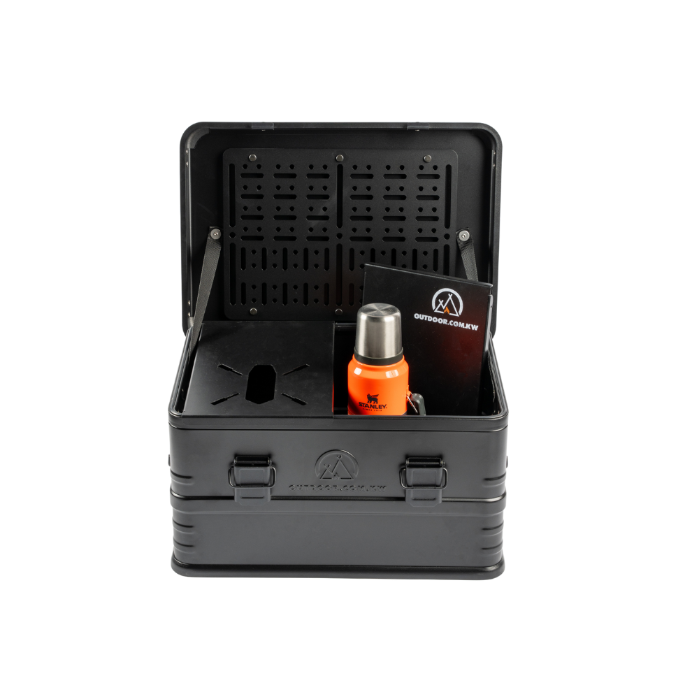 Outdoor Portable Aluminum Storage Container & Accessories - Black, Storage Box, - Outdoor Kuwait