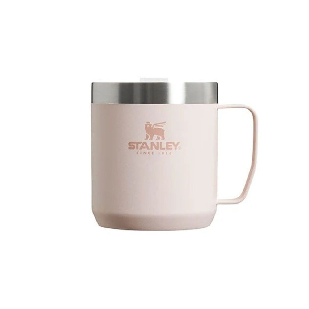 Stanley CLA Stay-Hot Camp Mug, Mugs, 12oz Rose Quartz - Outdoor Kuwait