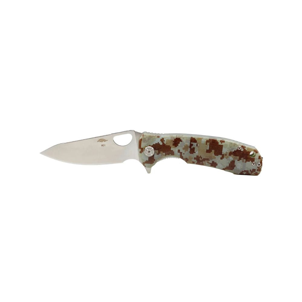 Honey Badger Leaf Small G10 Camo LR, Knives, - Outdoor Kuwait